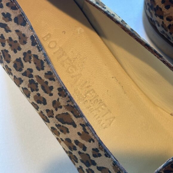 BOTTEGA VENETA Authenticate Leopard Print Women's Loafers Flats Size 8.5 - Picture 11 of 13
